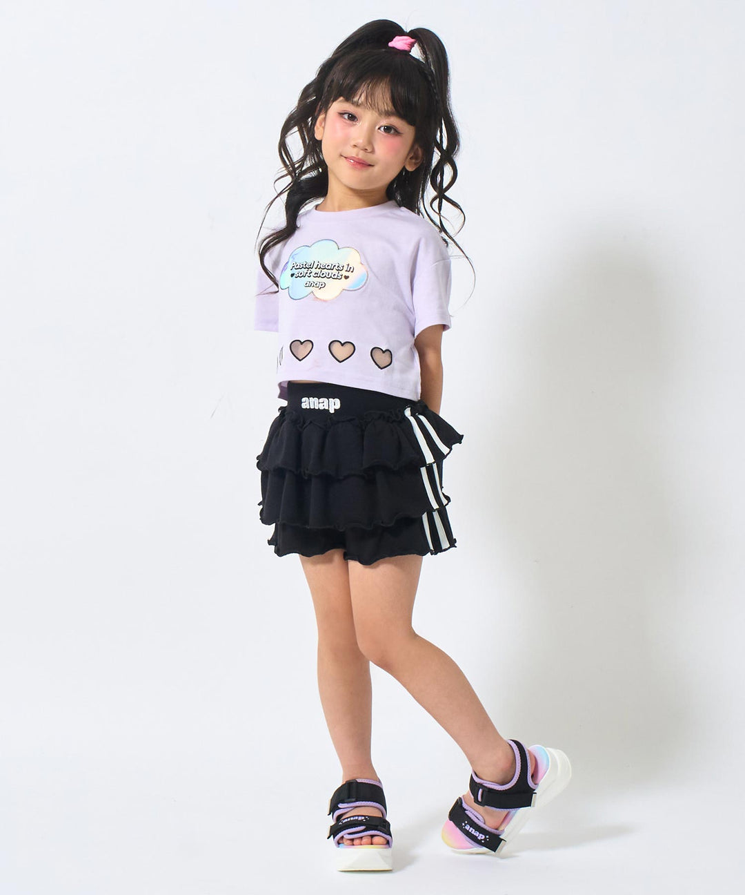 ラベンダー(110サイズ着用/身長：約110cm)