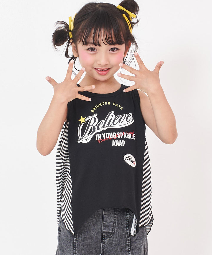 ブラック(110サイズ着用/身長：約109cm)