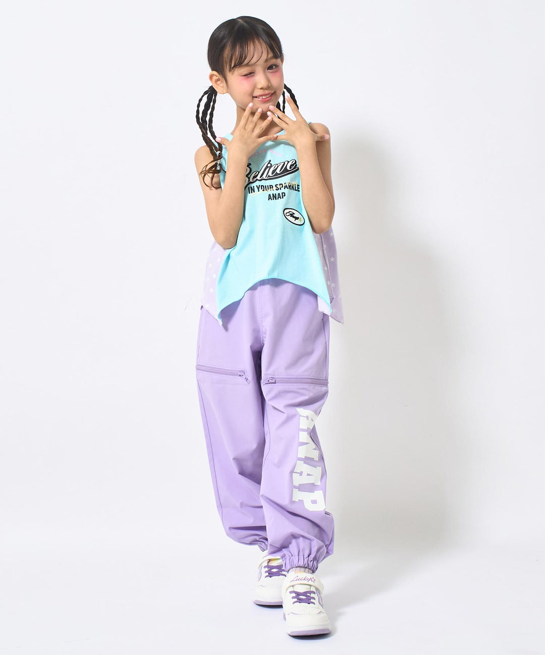 ライトブルー(120サイズ着用/身長：約128cm)
