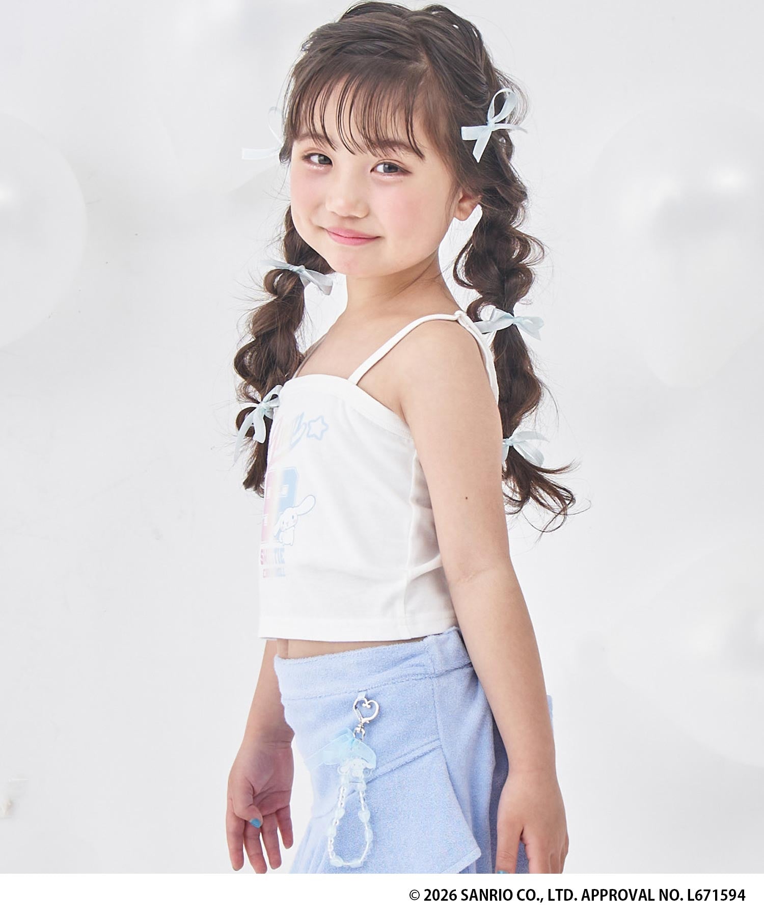 ANAP KIDS × シナモロール・クロミ ナンバリング キャミソール 423