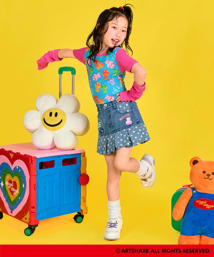 ピンク(120サイズ着用/身長：約120cm)