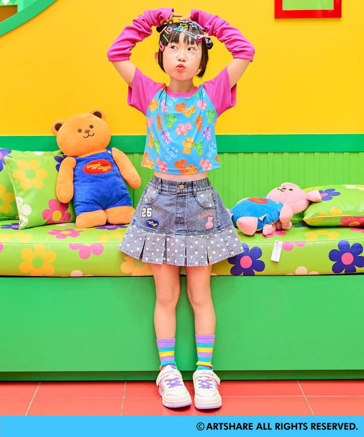 ピンク(120サイズ着用/身長：約120cm)