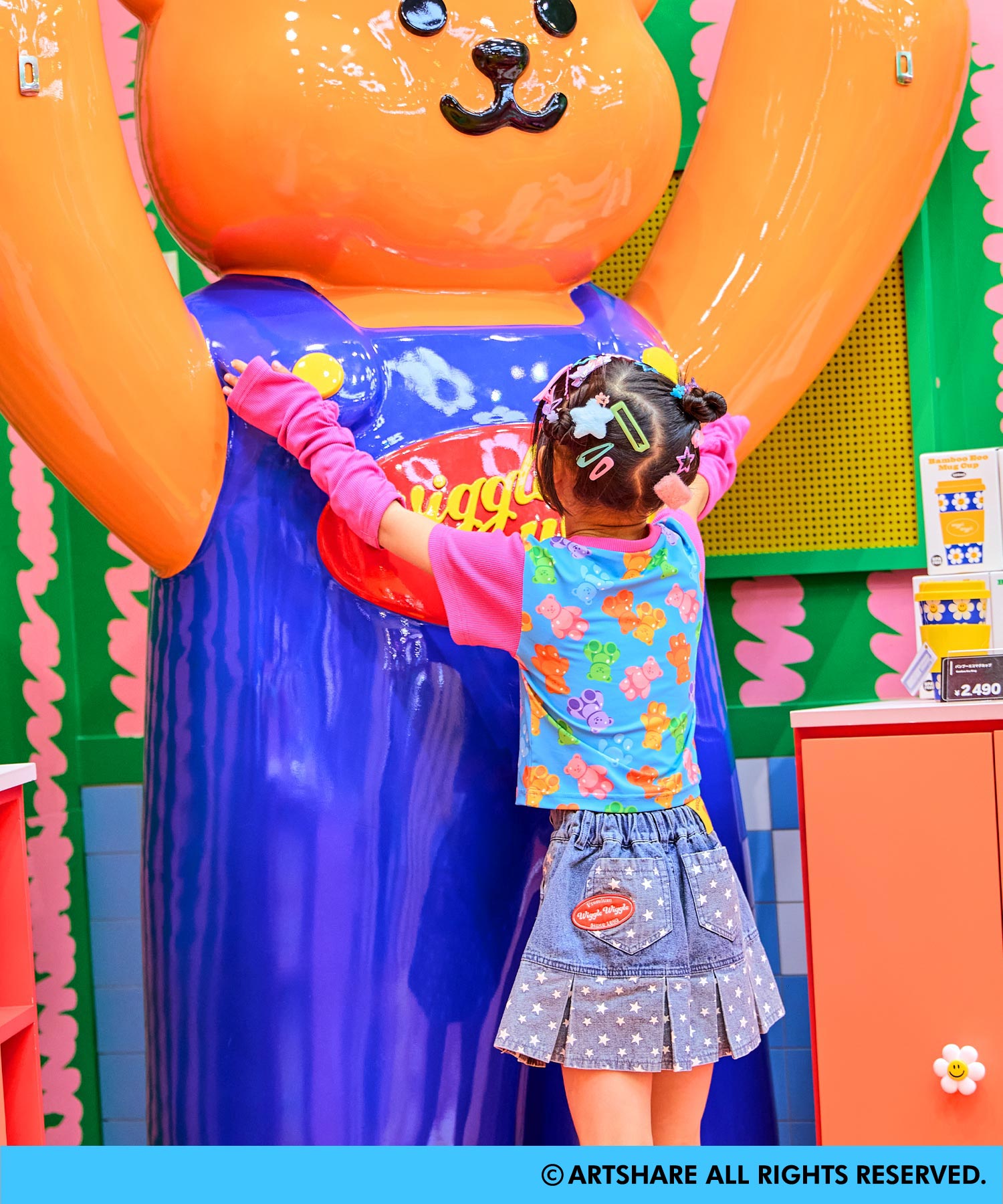 wiggle wiggle × ANAP KIDS アームウォーマー付トップス 423-3659