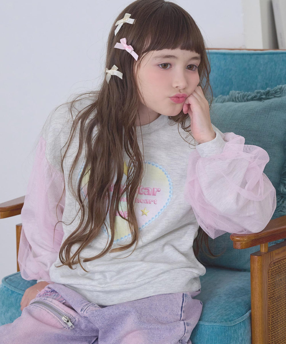 ライトグレー(130サイズ着用/身長：約127cm)