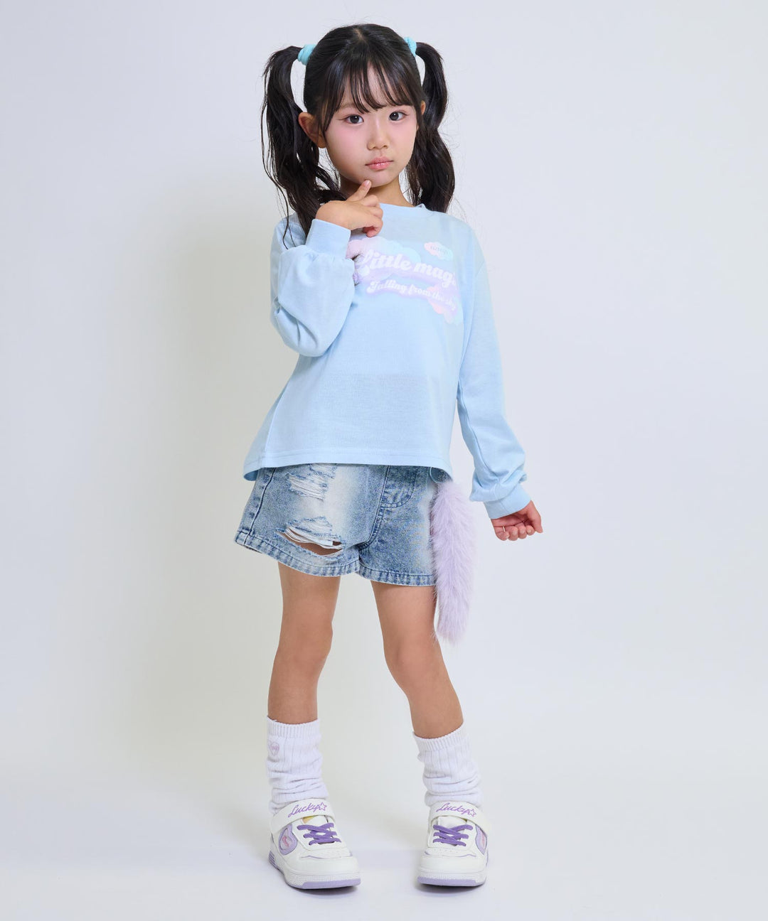 ライトブルー(120サイズ着用/身長：約110cm)