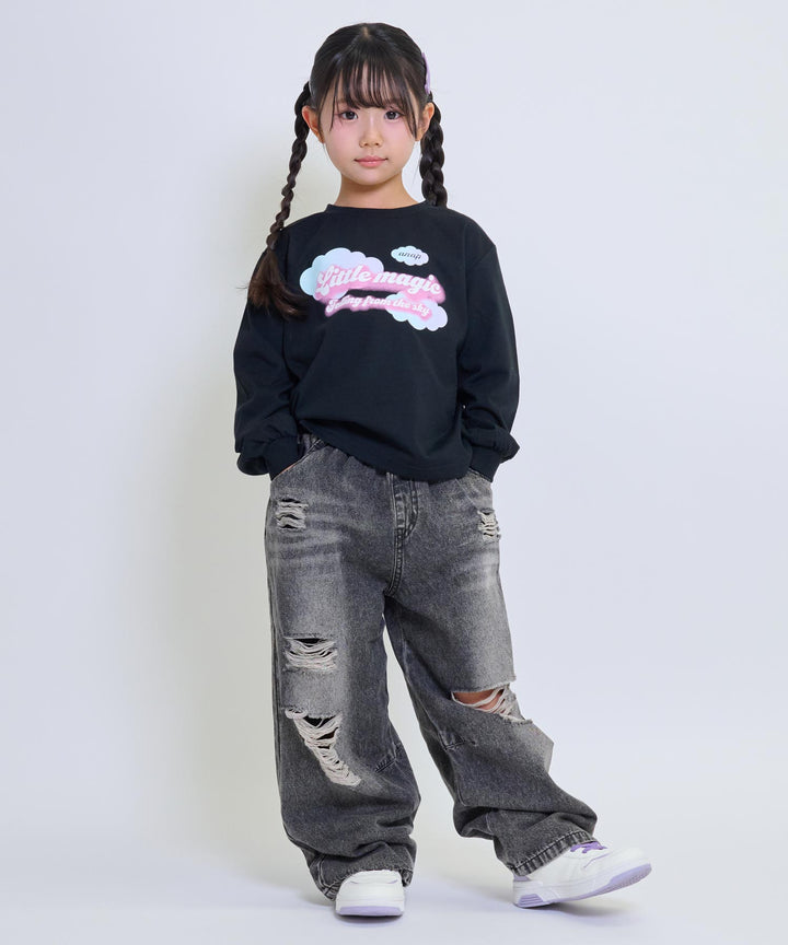 ブラック(120サイズ着用/身長：約110cm)