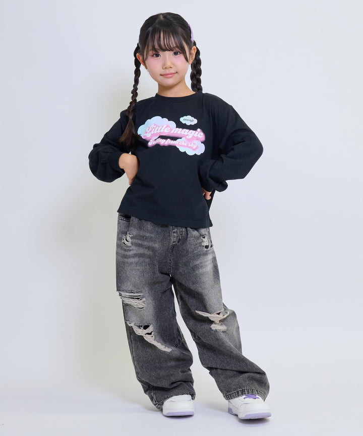 ブラック(120サイズ着用/身長：約110cm)