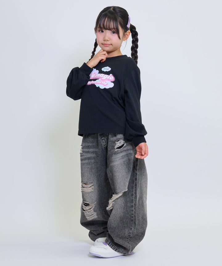ブラック(120サイズ着用/身長：約110cm)