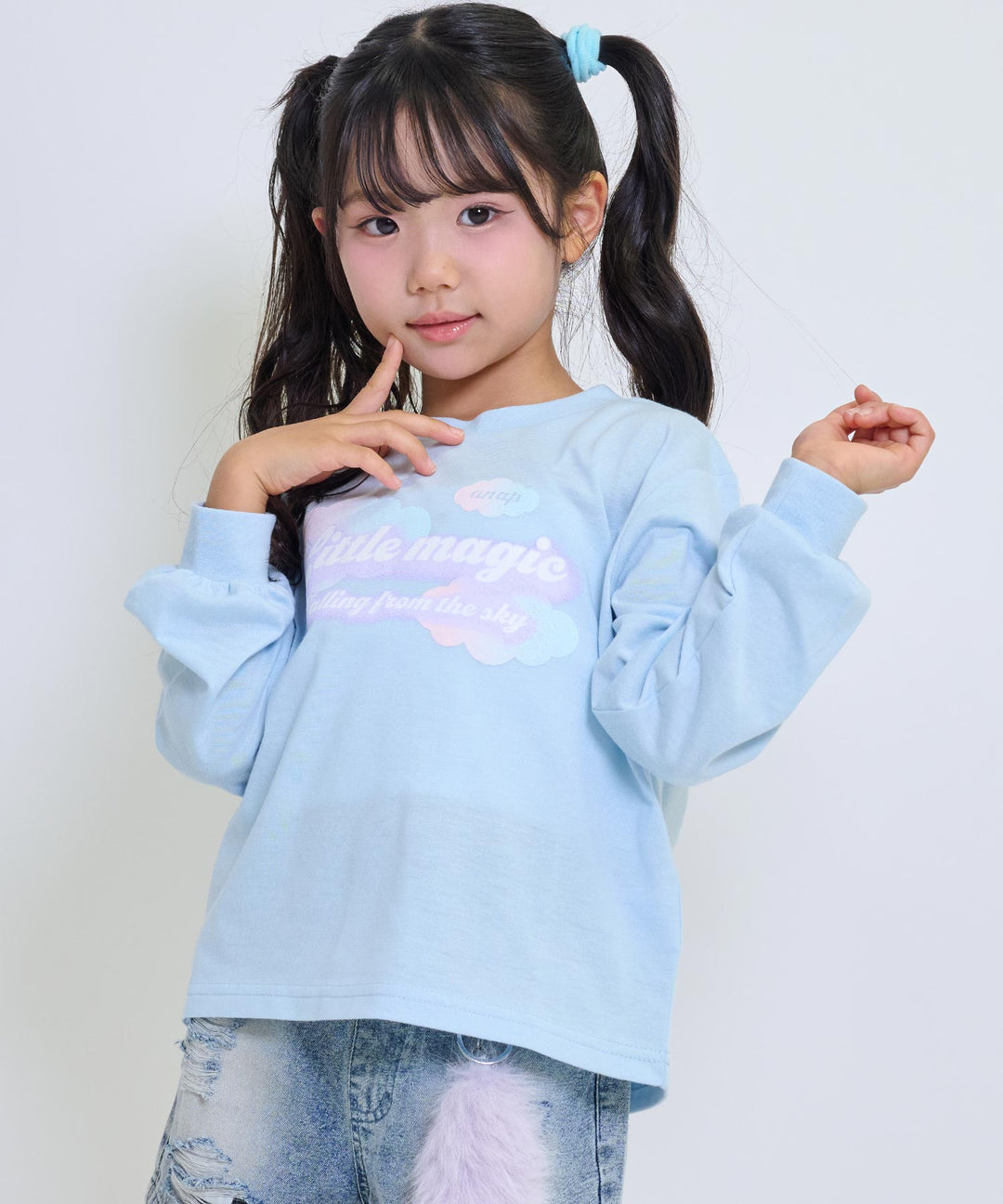 ライトブルー(120サイズ着用/身長：約110cm)