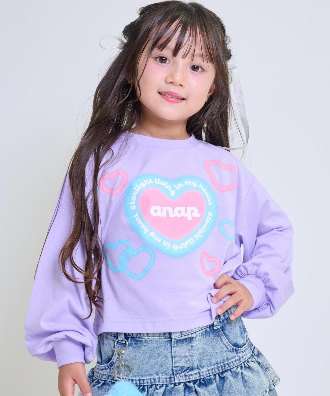 ラベンダー(110サイズ着用/身長：約102cm)