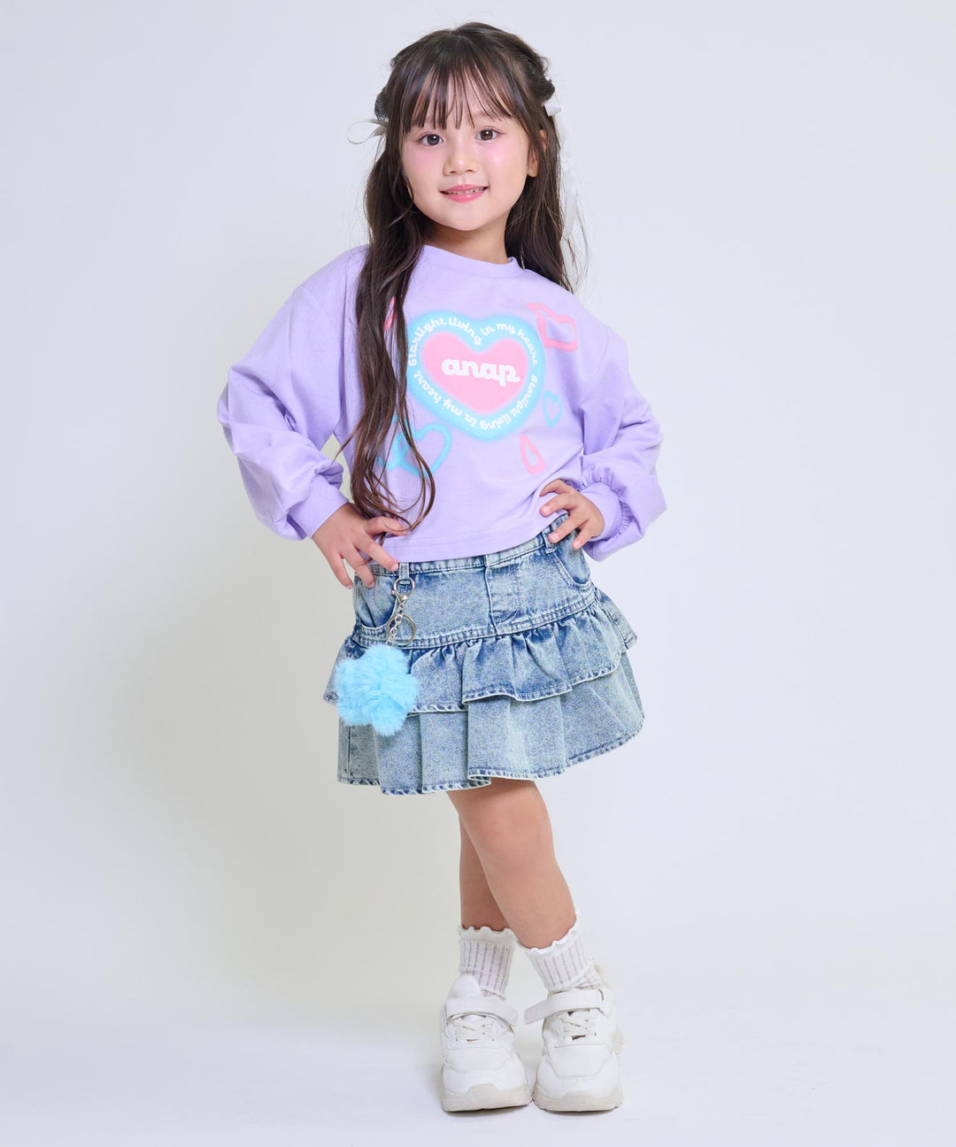 ラベンダー(110サイズ着用/身長：約102cm)