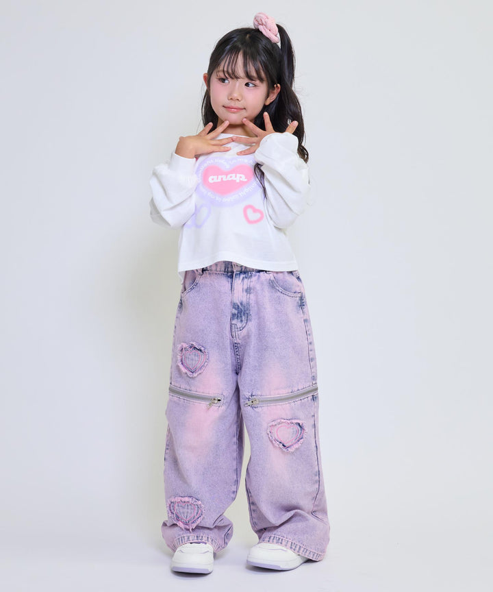 ホワイト(120サイズ着用/身長：約110cm)