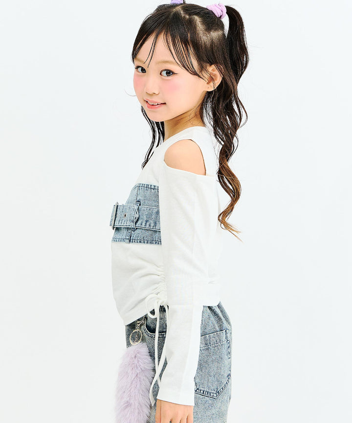 ブルー(130サイズ着用/身長：約128cm)