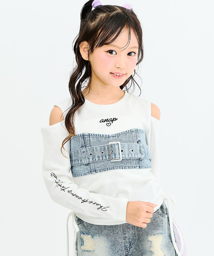 ブルー(130サイズ着用/身長：約128cm)