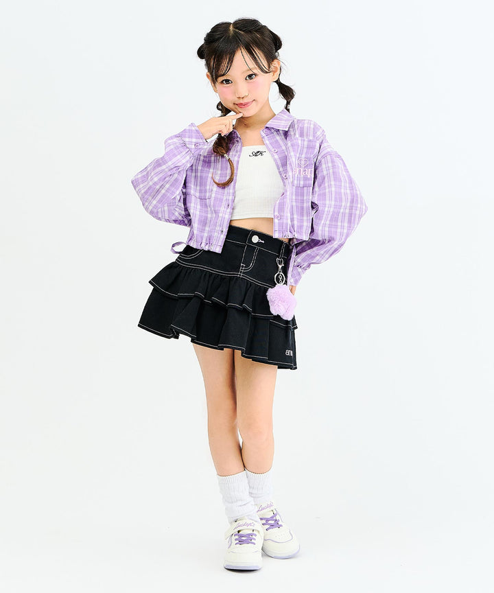 ラベンダー(130サイズ着用/身長：約128cm)