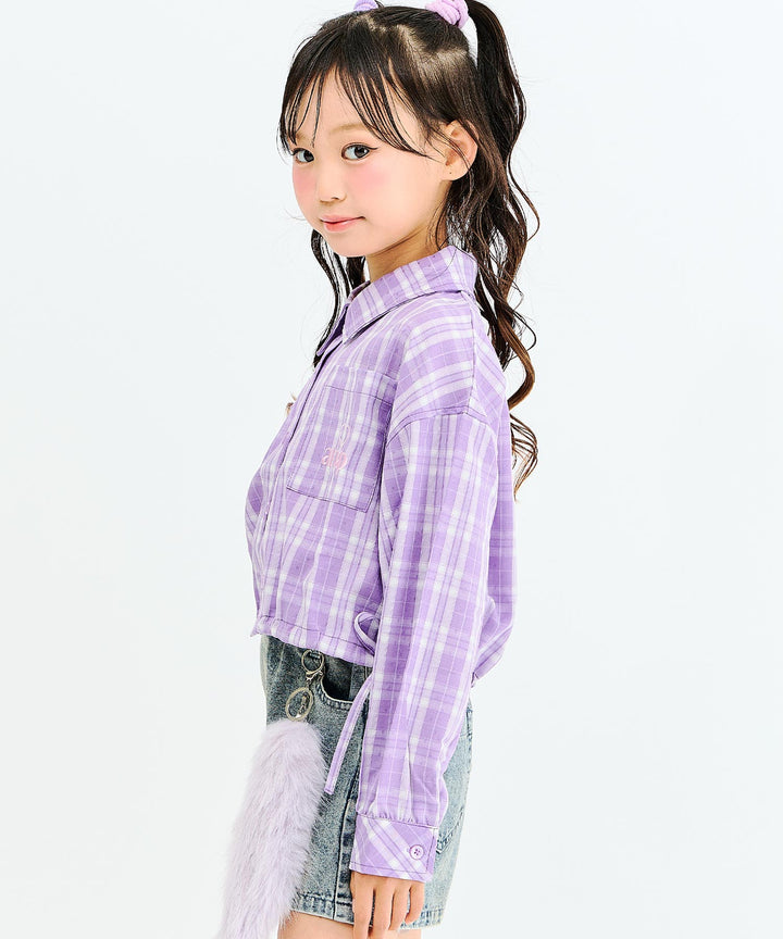ラベンダー(130サイズ着用/身長：約128cm)