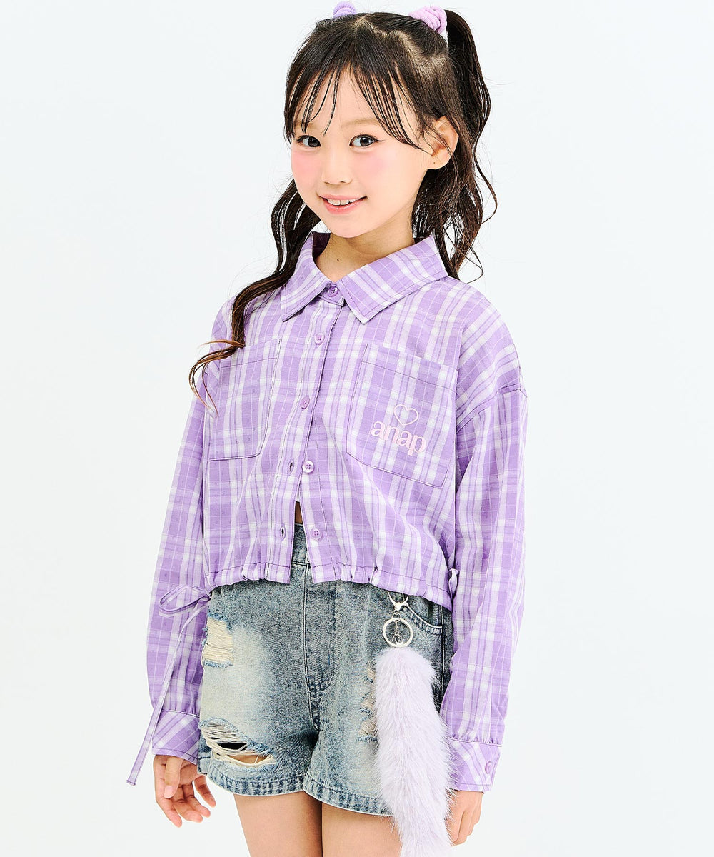 ラベンダー(130サイズ着用/身長：約128cm)