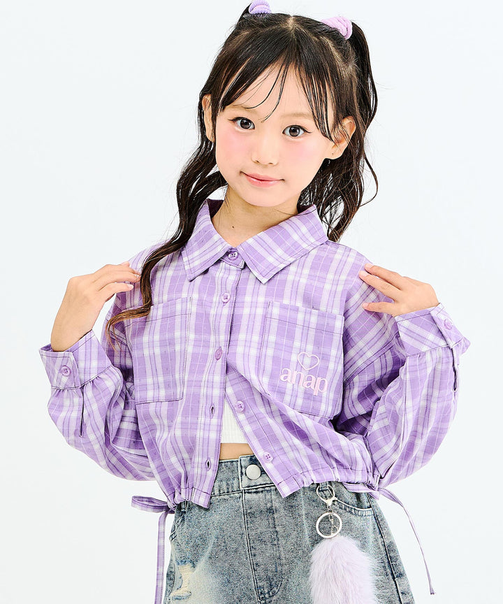 ラベンダー(130サイズ着用/身長：約128cm)