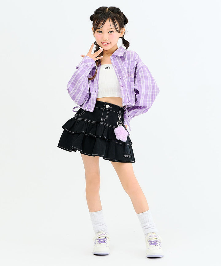 ラベンダー(130サイズ着用/身長：約128cm)