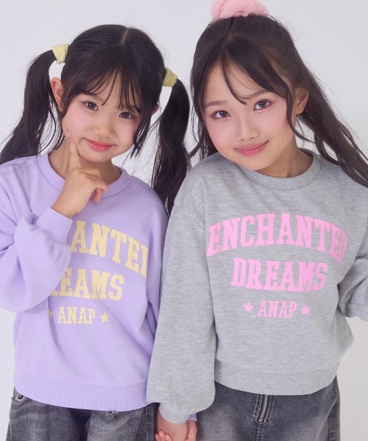 ライトグレー(120サイズ着用/身長：約124cm)、ラベンダー(120サイズ着用/身長：約112cm)