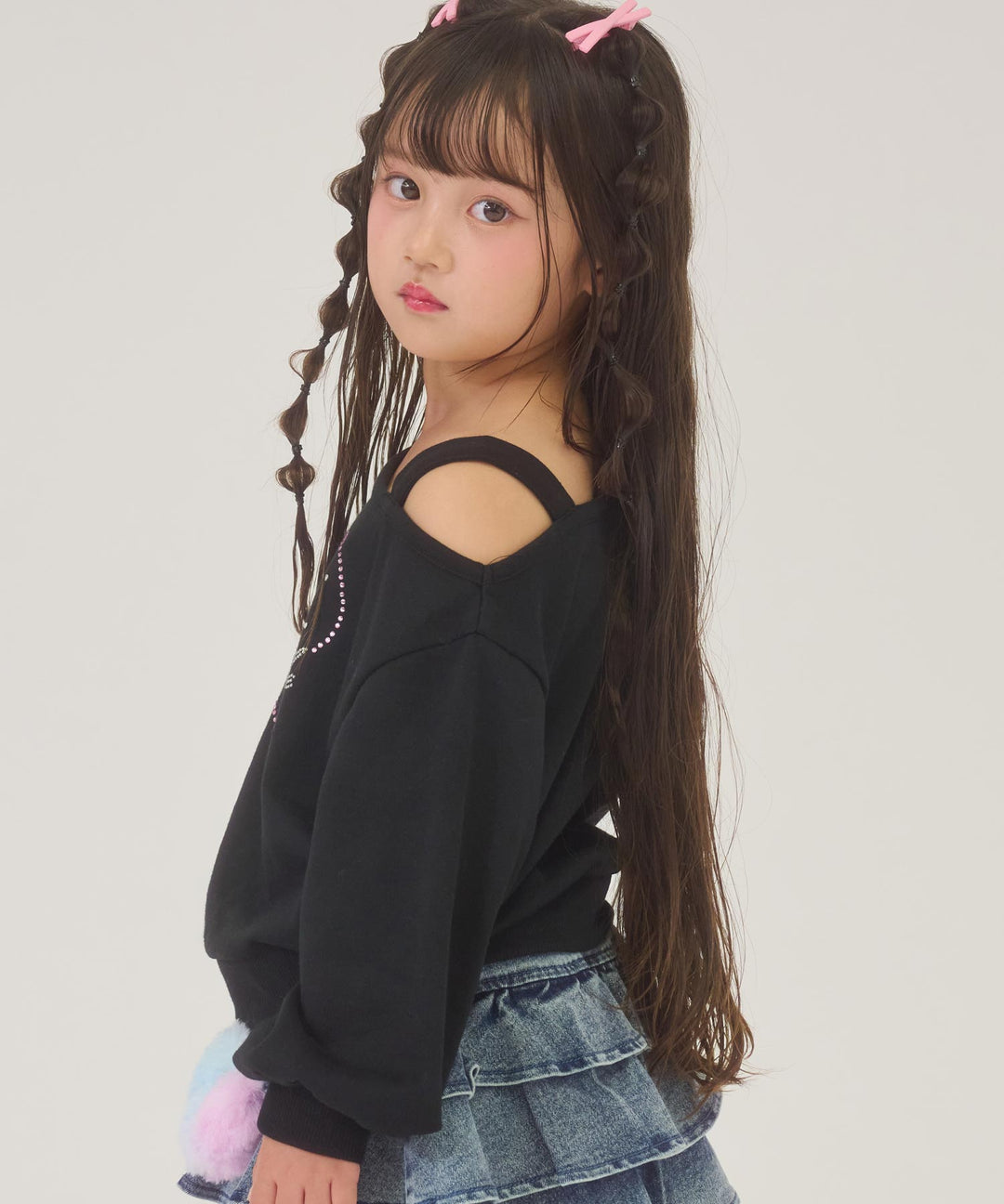 ブラック(110サイズ着用/身長：約108cm)