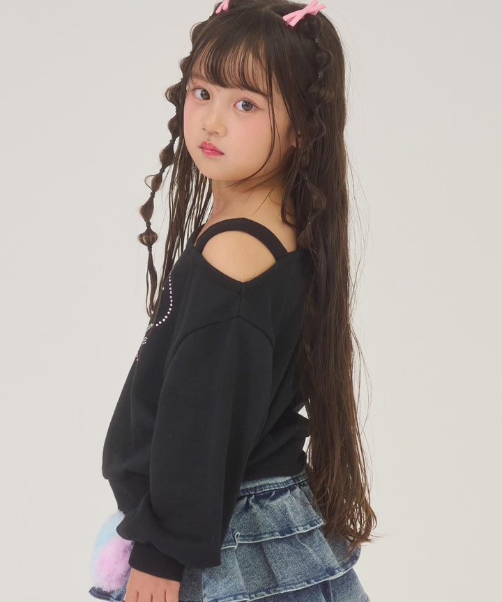 ブラック(110サイズ着用/身長：約108cm)