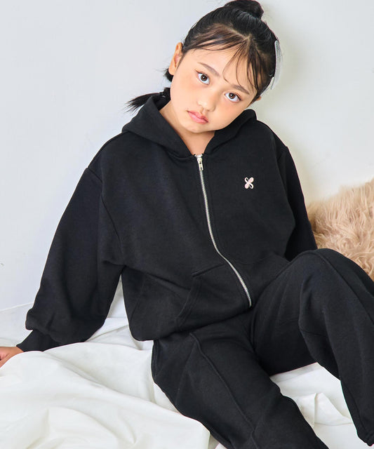 ラウンジウェア 裏毛 スウェット パーカー【親子お揃い】【ジュニアお揃い】 424-3395