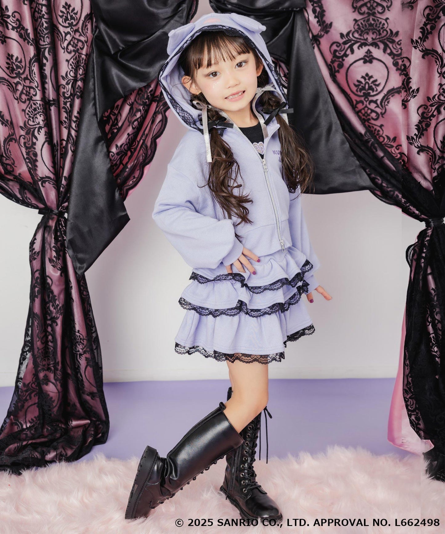 ラベンダー(110サイズ着用/身長：約106cm)