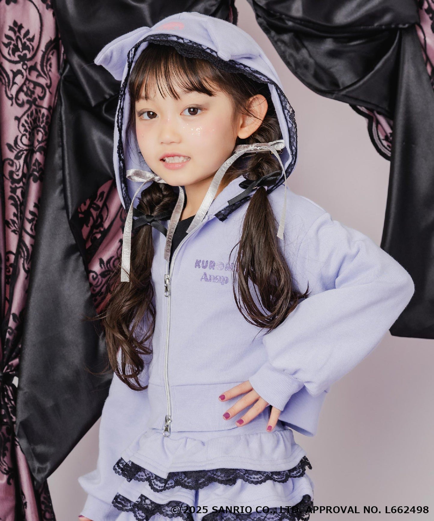 ラベンダー(110サイズ着用/身長：約106cm)