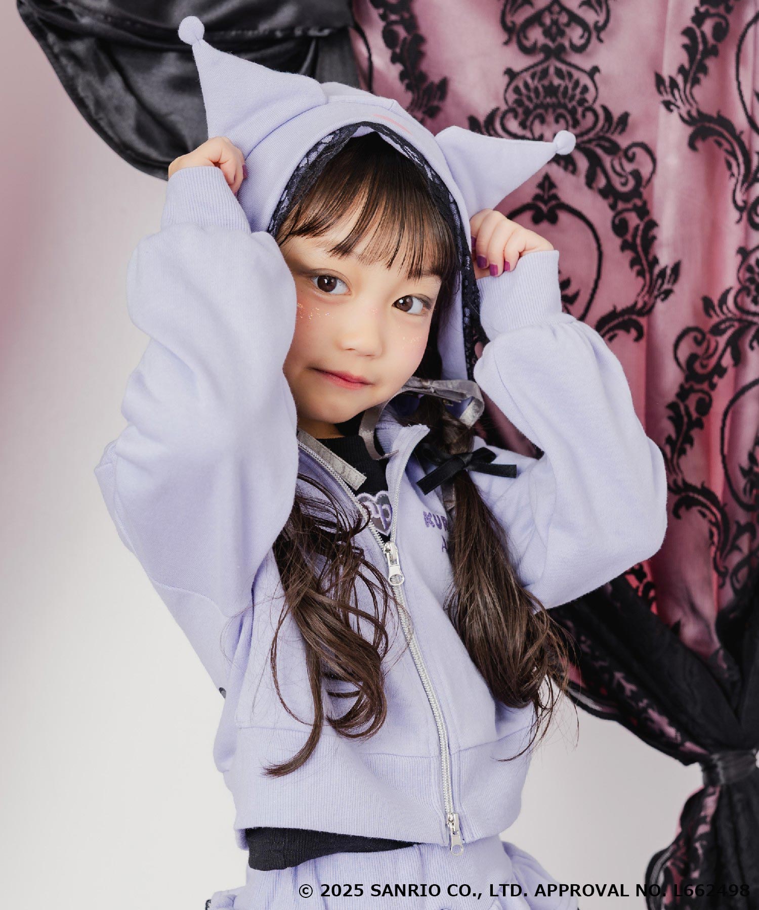 ラベンダー(110サイズ着用/身長：約106cm)