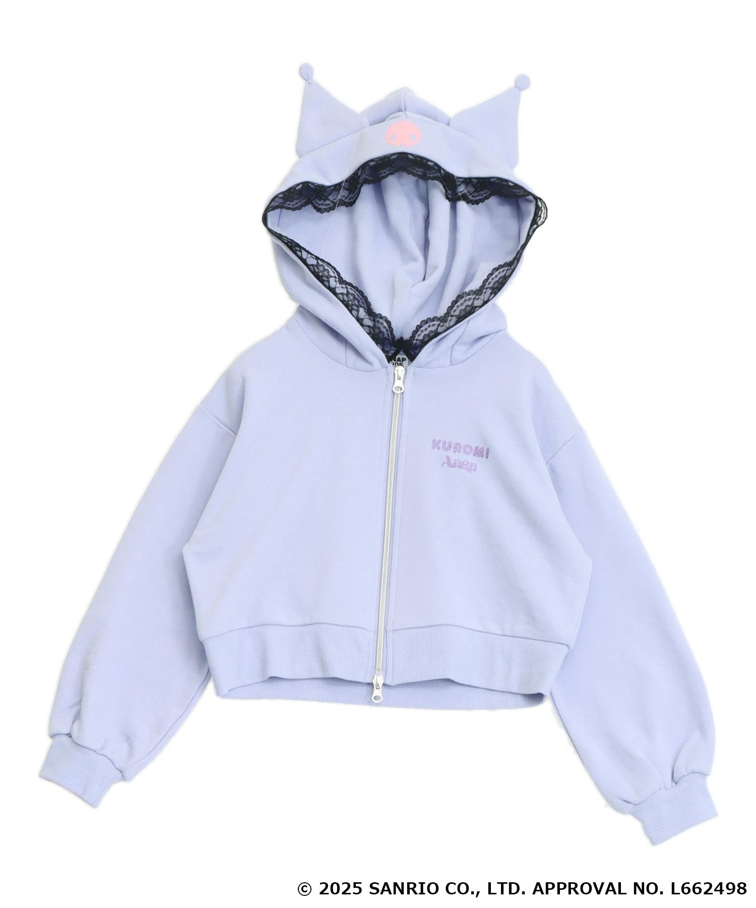ANAPKIDS ×【 マイメロディ♥クロミ 】耳付きフーディー フリル