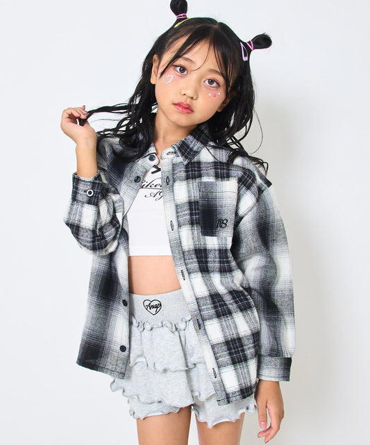 クレイジー チェック シャツ【ジュニアお揃い】 424-3465