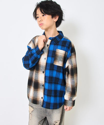 ブラウン(130サイズ着用/身長：約129cm)