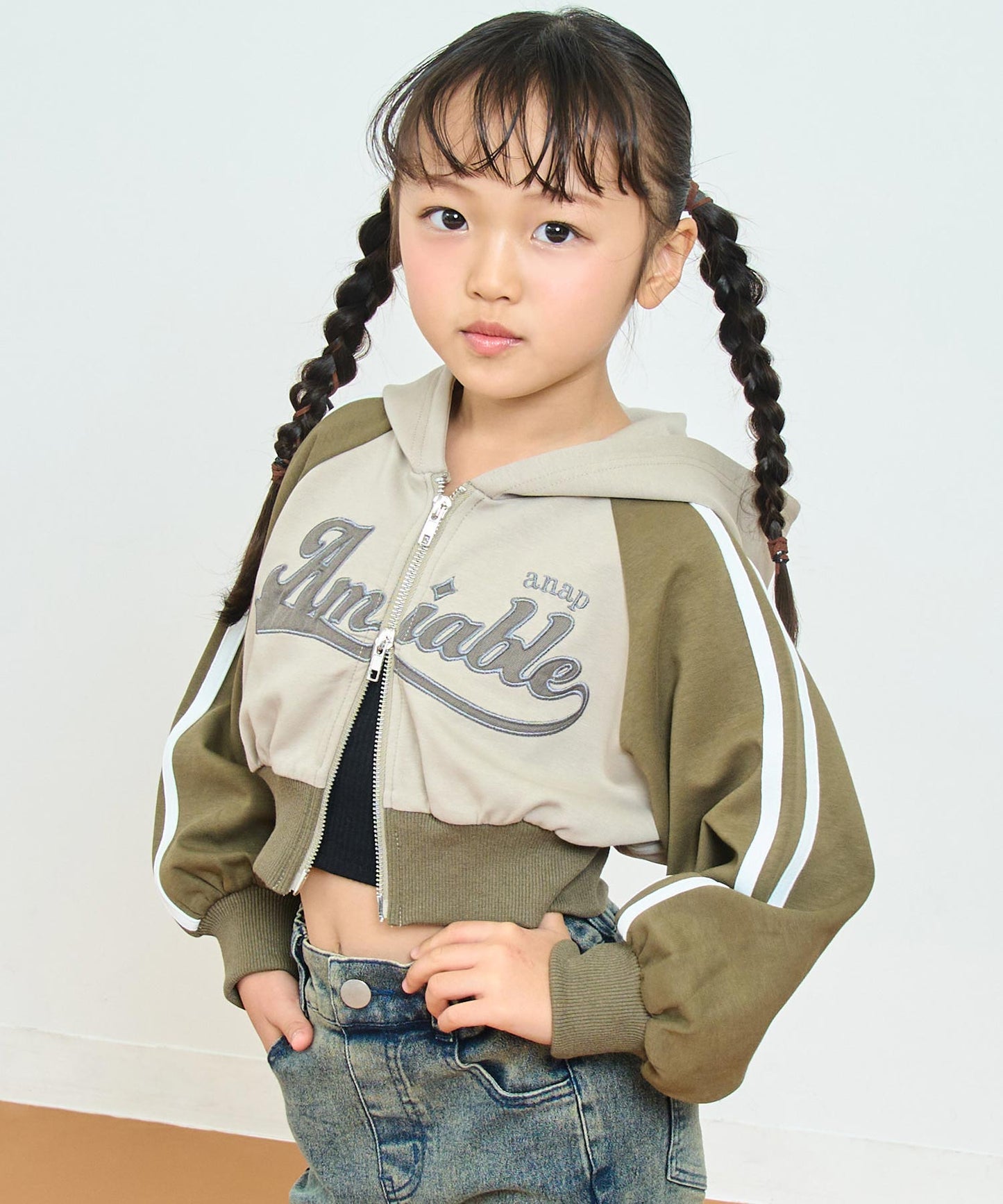 ダブルジップ ジャージ パーカー【ジュニアお揃い】 424-3467