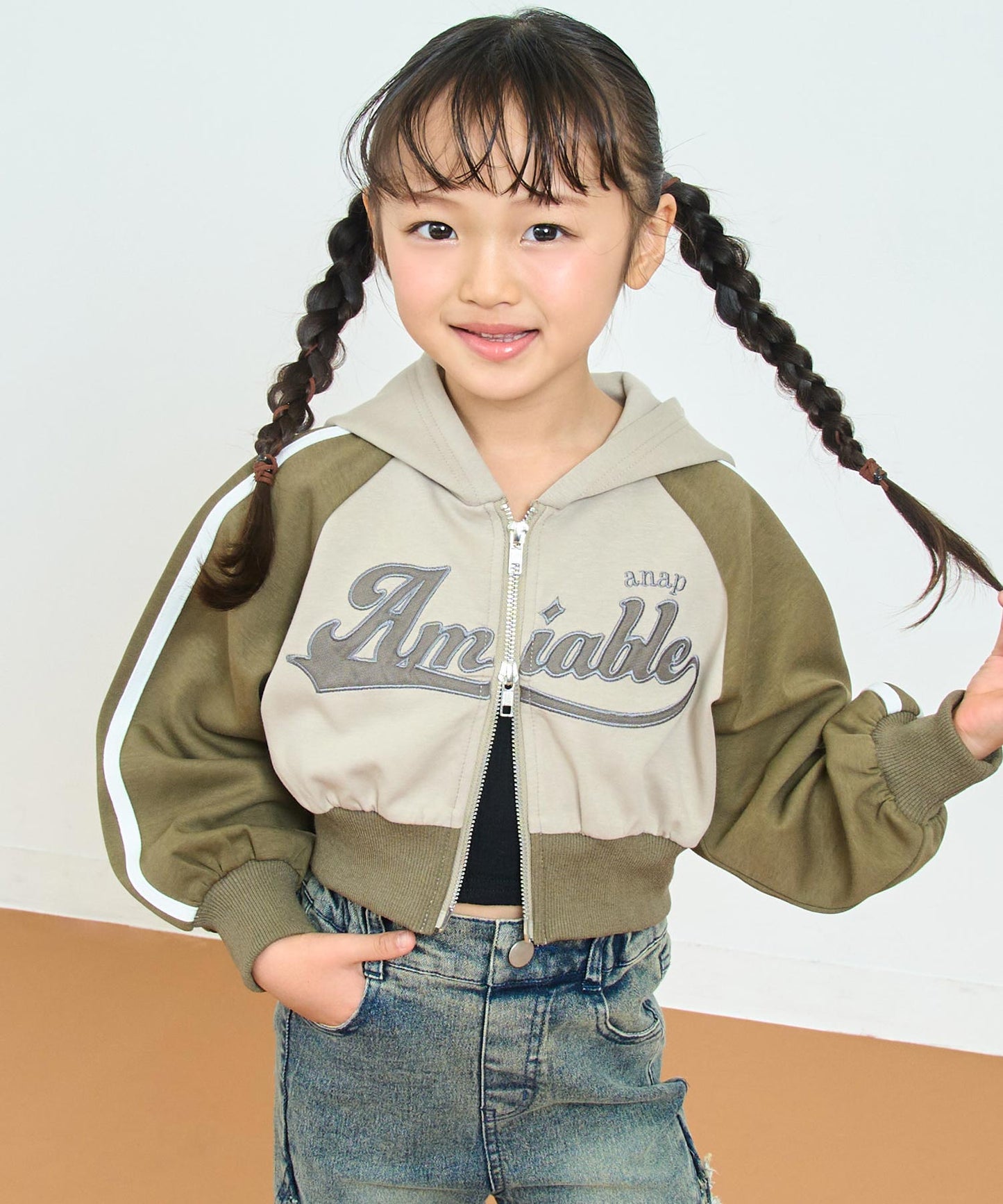 ダブルジップ ジャージ パーカー【ジュニアお揃い】 424-3467