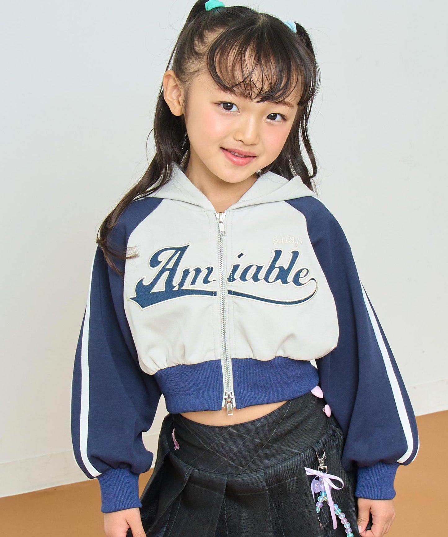 ダブルジップ ジャージ パーカー【ジュニアお揃い】 424-3467