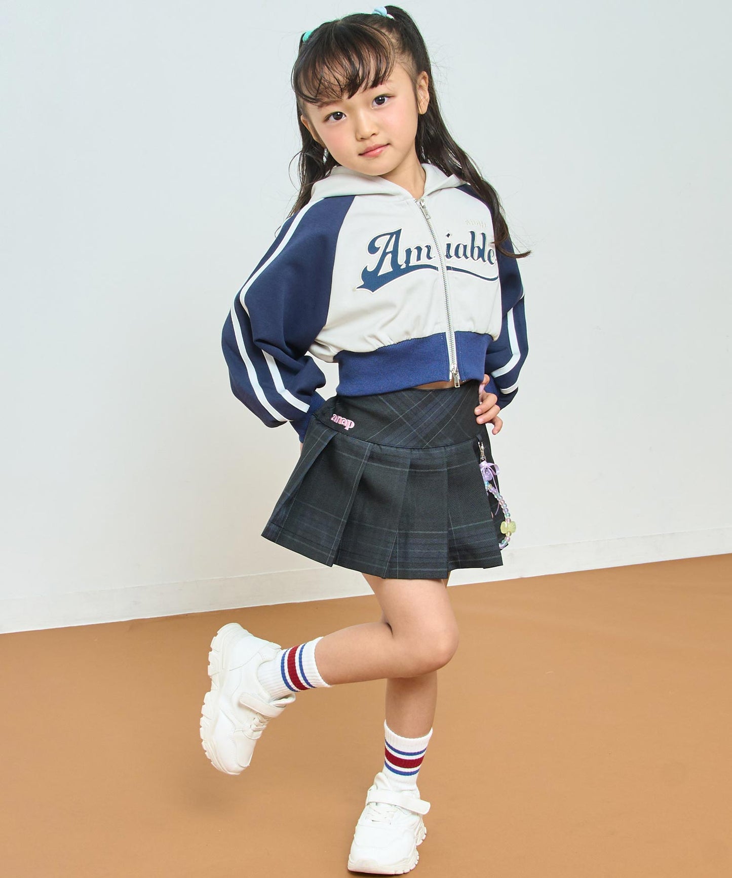 ダブルジップ ジャージ パーカー【ジュニアお揃い】 424-3467