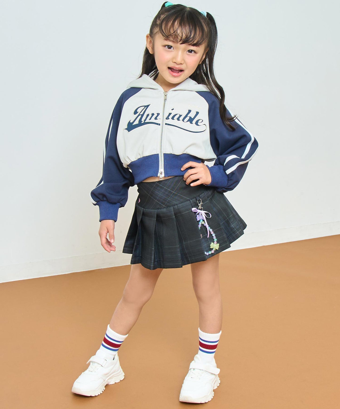 ダブルジップ ジャージ パーカー【ジュニアお揃い】 424-3467