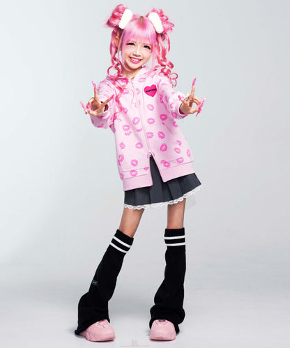 ピンク(130サイズ着用/身長：約135cm)