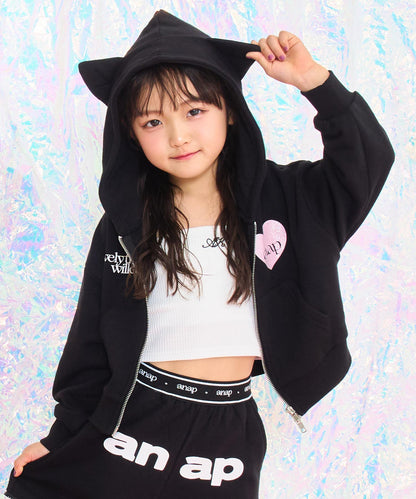 ブラック(110サイズ着用/身長：約113cm)