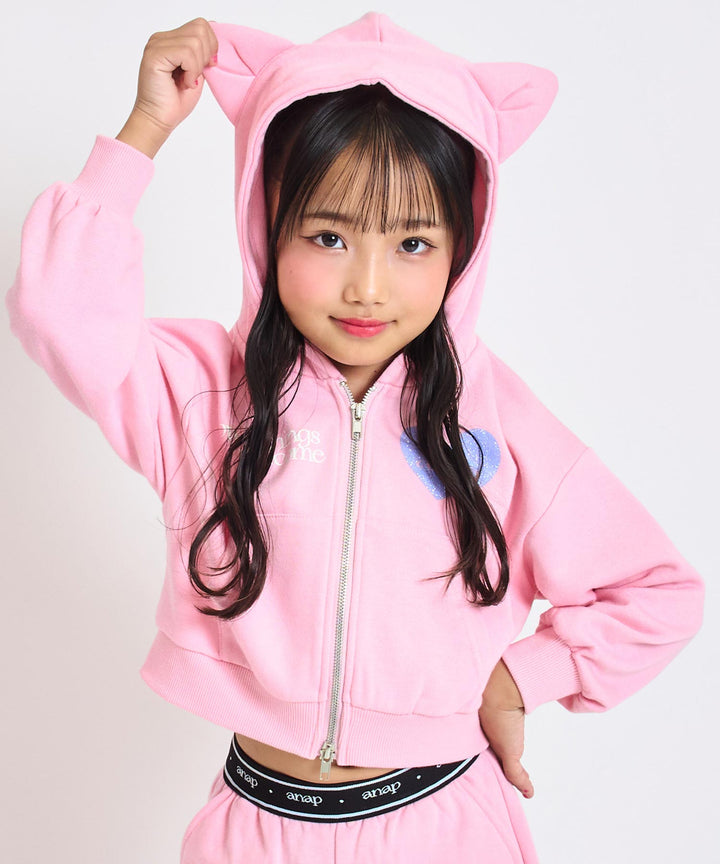 ライトピンク(110サイズ着用/身長：約115cm)