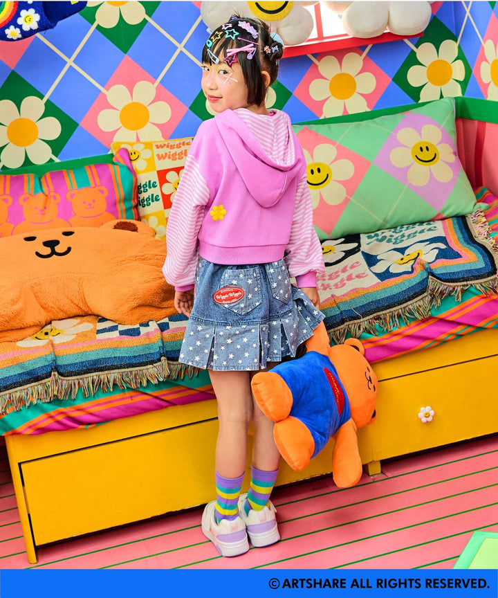 ピンク(120サイズ着用/身長：約120cm)