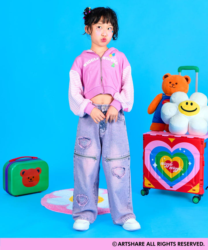 ピンク(120サイズ着用/身長：約120cm)