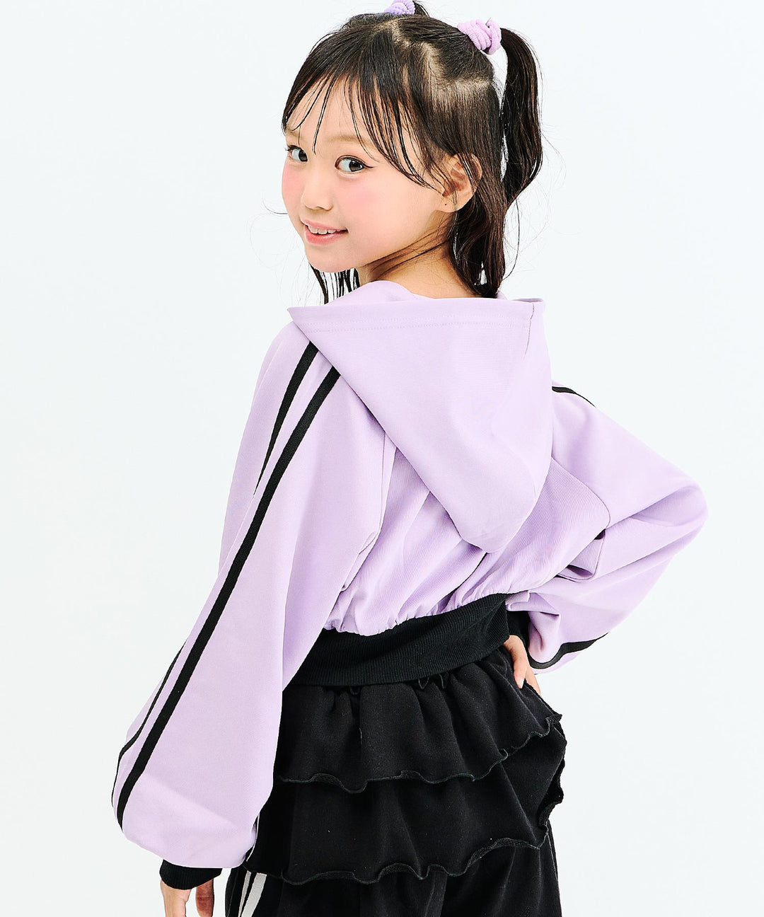 ラベンダー(130サイズ着用/身長：約128cm)