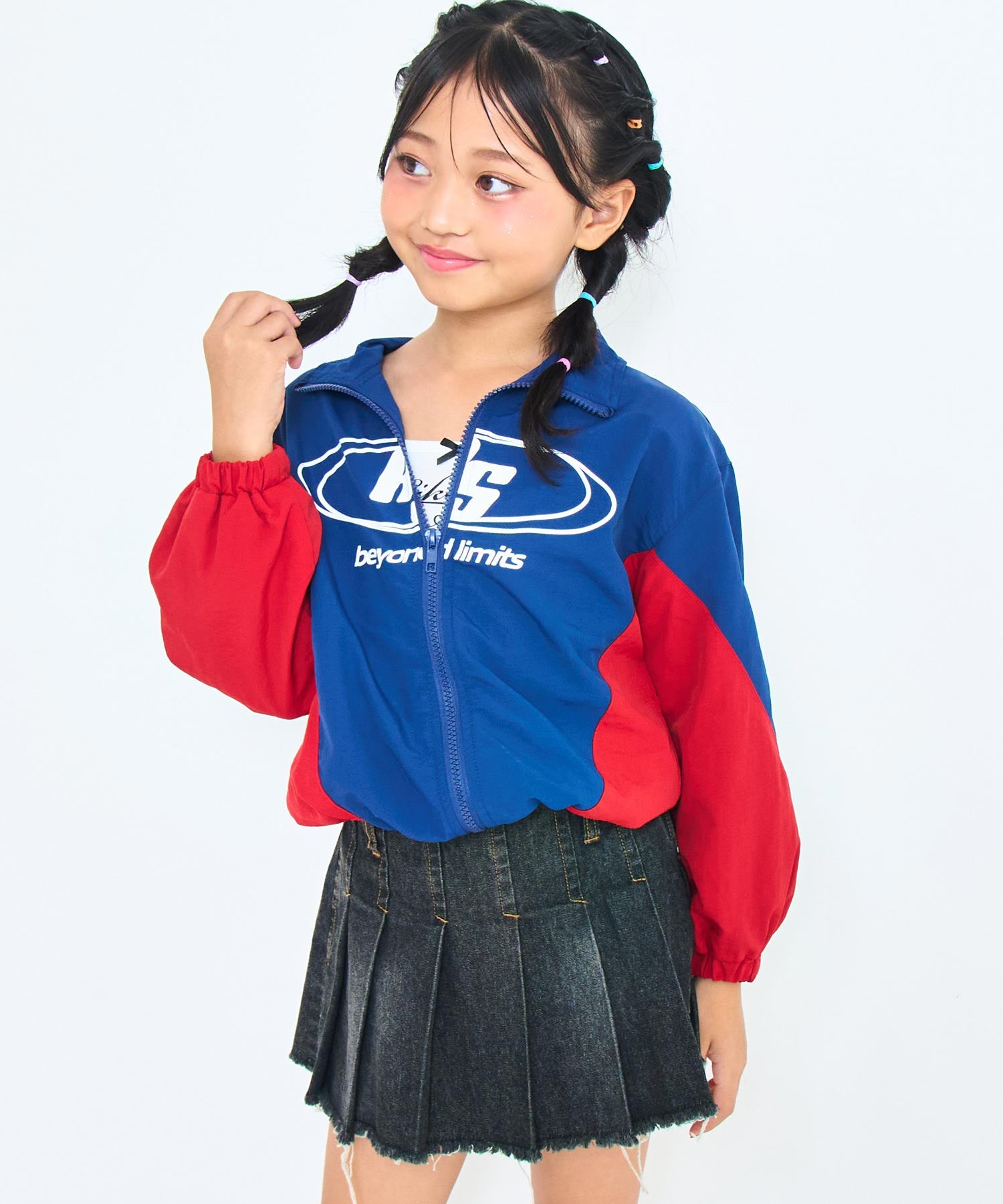 ネイビー(120サイズ着用/身長：約128cm)
