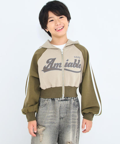 カーキ(130サイズ着用/身長：約129cm)