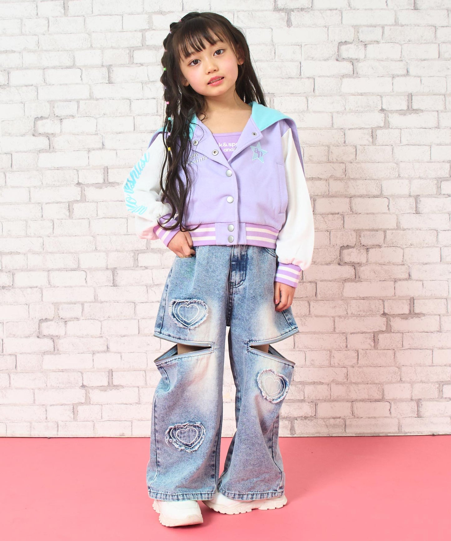 ラベンダー(110サイズ着用/身長：約106cm)