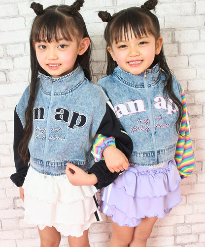 ブラック(110サイズ着用/身長：約106cm)ミックス(110サイズ着用/身長：約103cm)