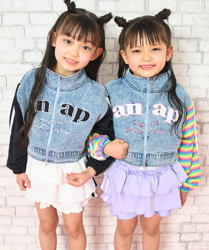 ブラック(110サイズ着用/身長：約106cm)ミックス(110サイズ着用/身長：約103cm)