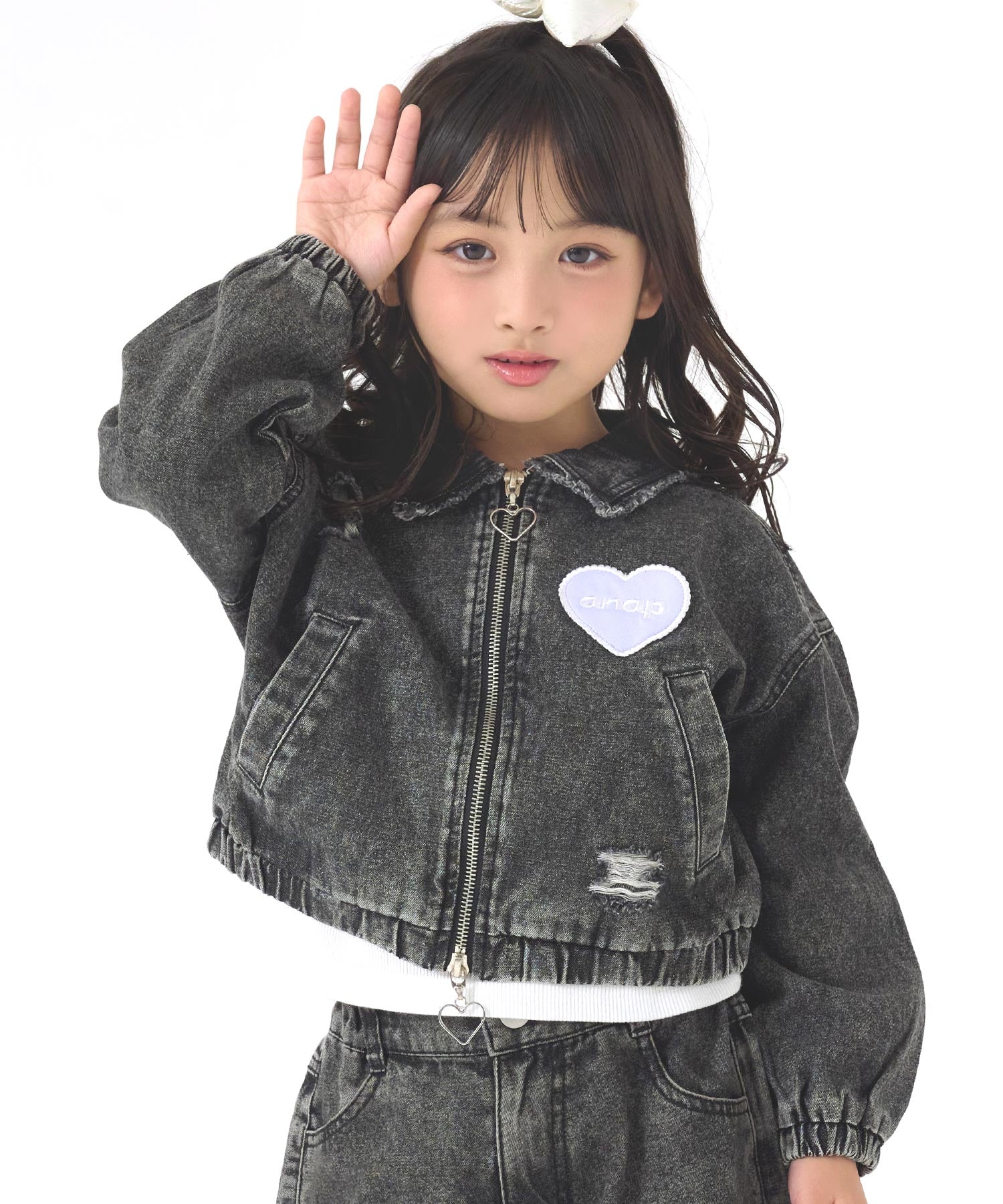 衿フリンジ デニムジャケット 425-3684 – ANAP オンラインショップ